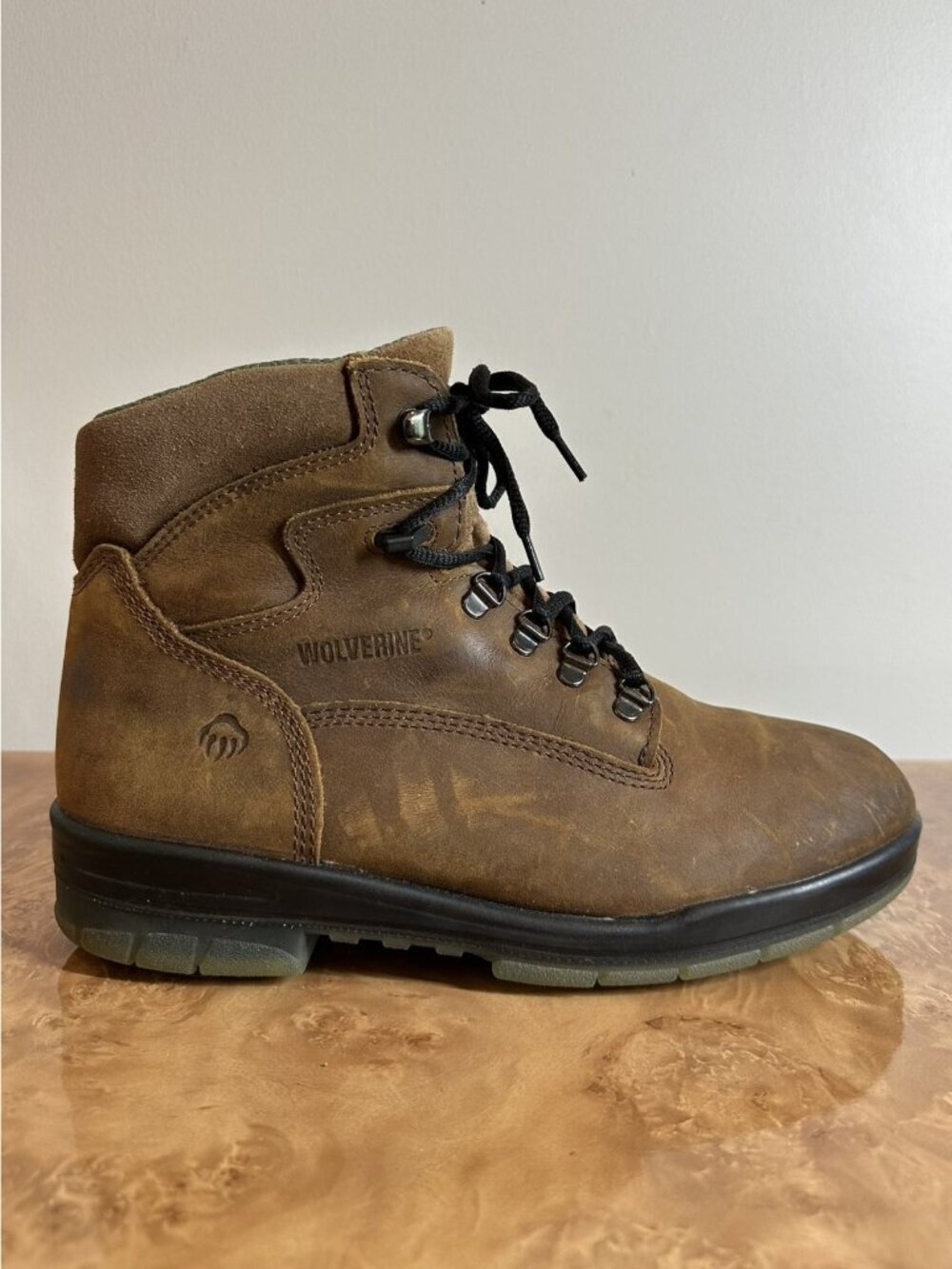 Wolverine Men's Nubuck Leather Work Hiking Boots 600G Size 9.5 EW